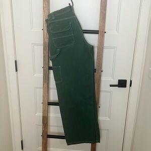 Garage Green Cargo Pants Relaxed Fit - Dani carpenter pant
